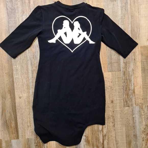 NWT Women's Authentic Wloclawek Black Asymmetrical Dress Kappa Size Small - Picture 5 of 5